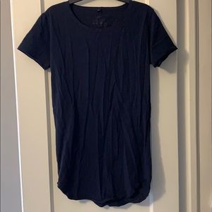 Navy scoop neck tee